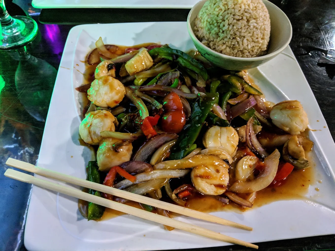 Wild Ginger II spicy scallops