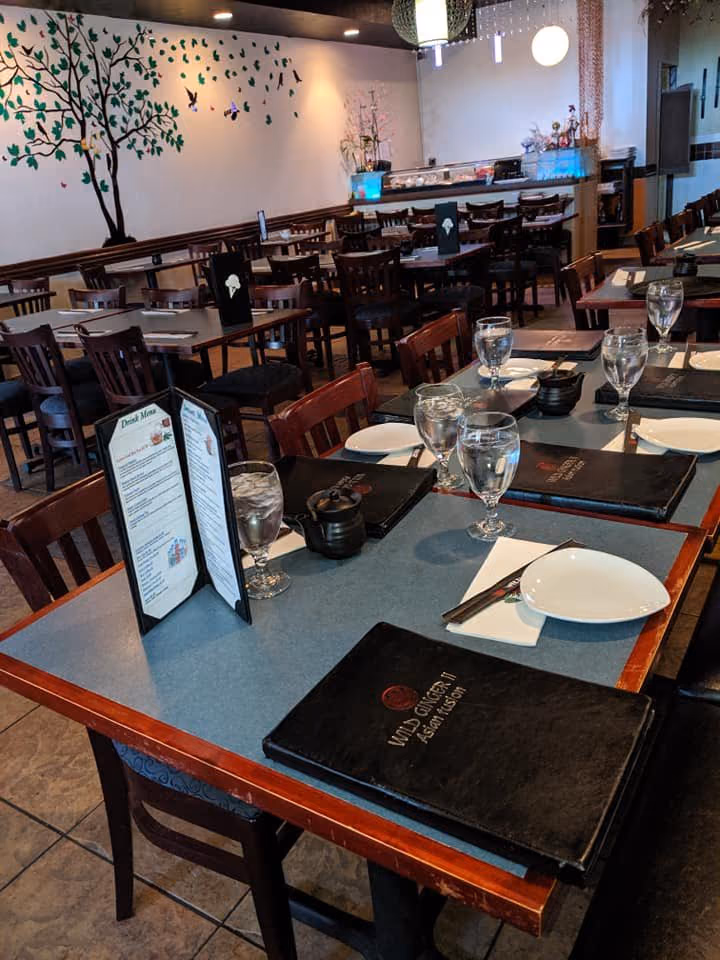The dining room at Wild Ginger II